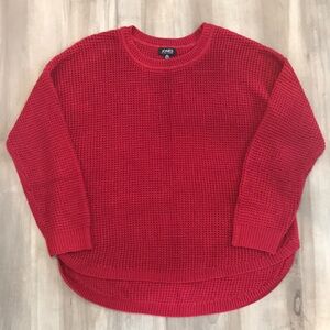 Jones New York, XL, Red, Waffle Knit Sweater